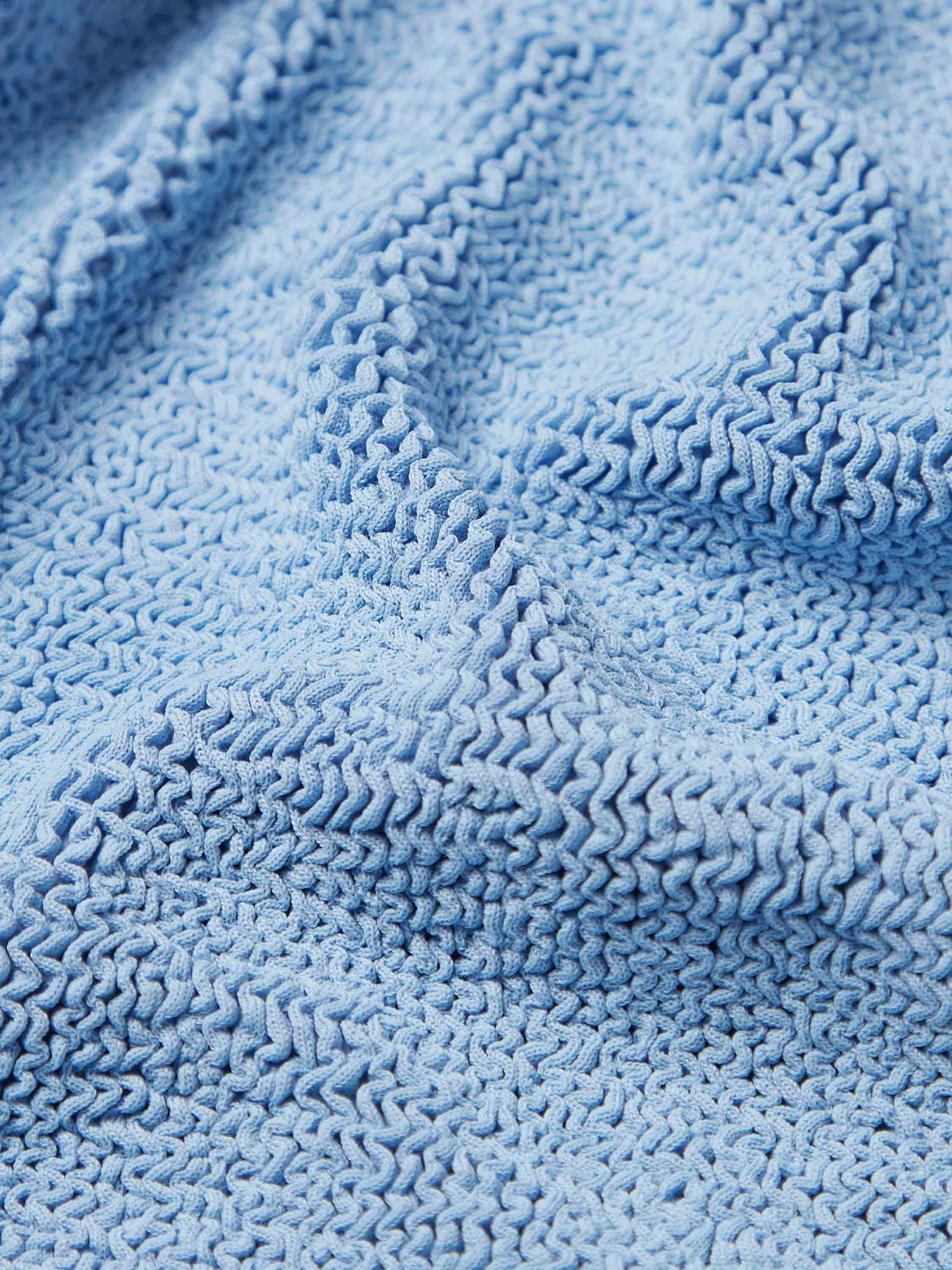 Hunza G Cornflower Original Crinkle fabric detail | Belle Mar Swim