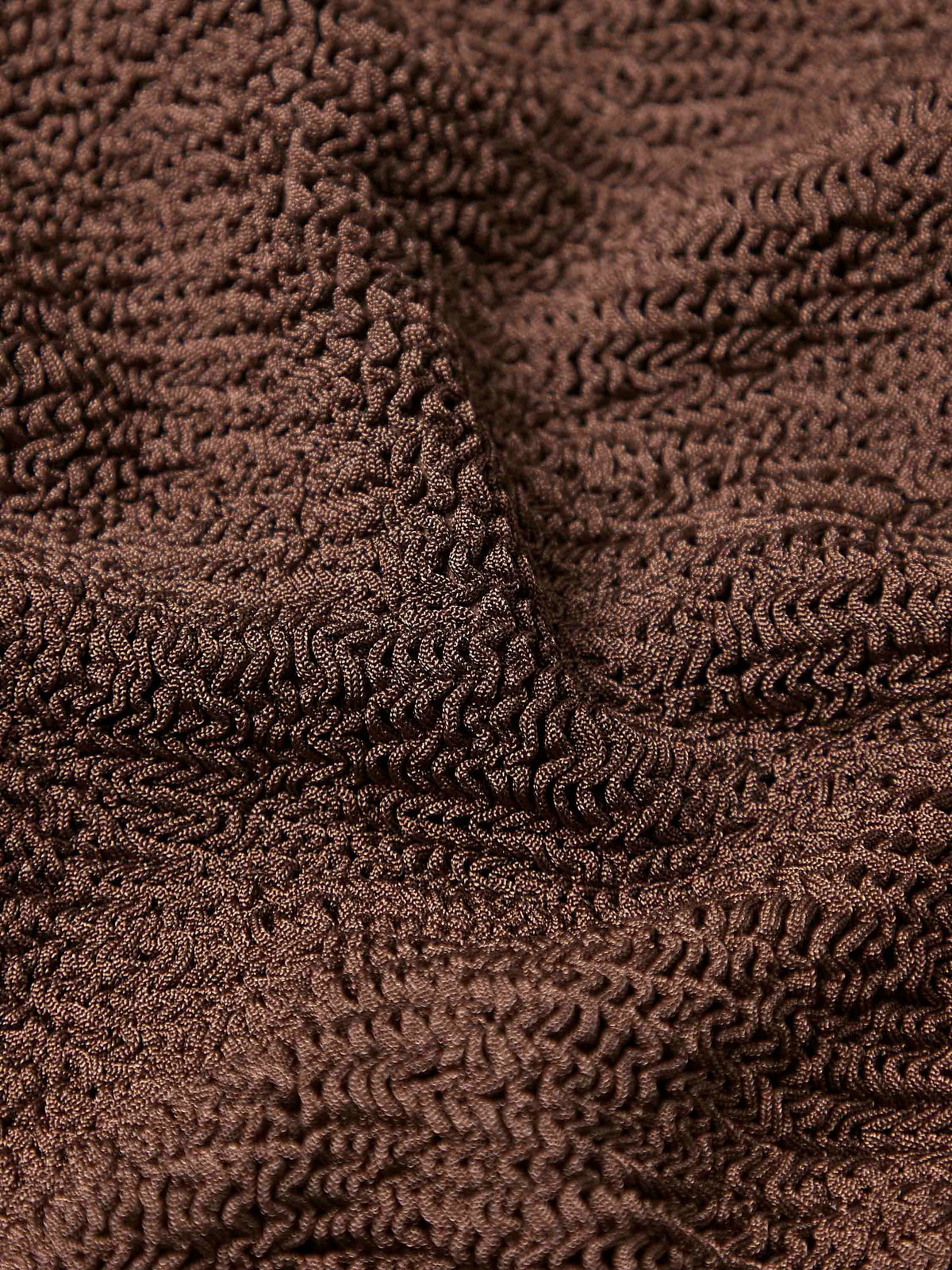 Hunza G Metallic Chocolate Original Crinkle fabric detail | Belle Mar Swim