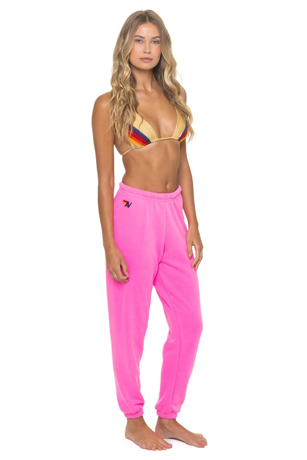 Bolt Stitch Sweatpants Neon Pink/Neon Purple