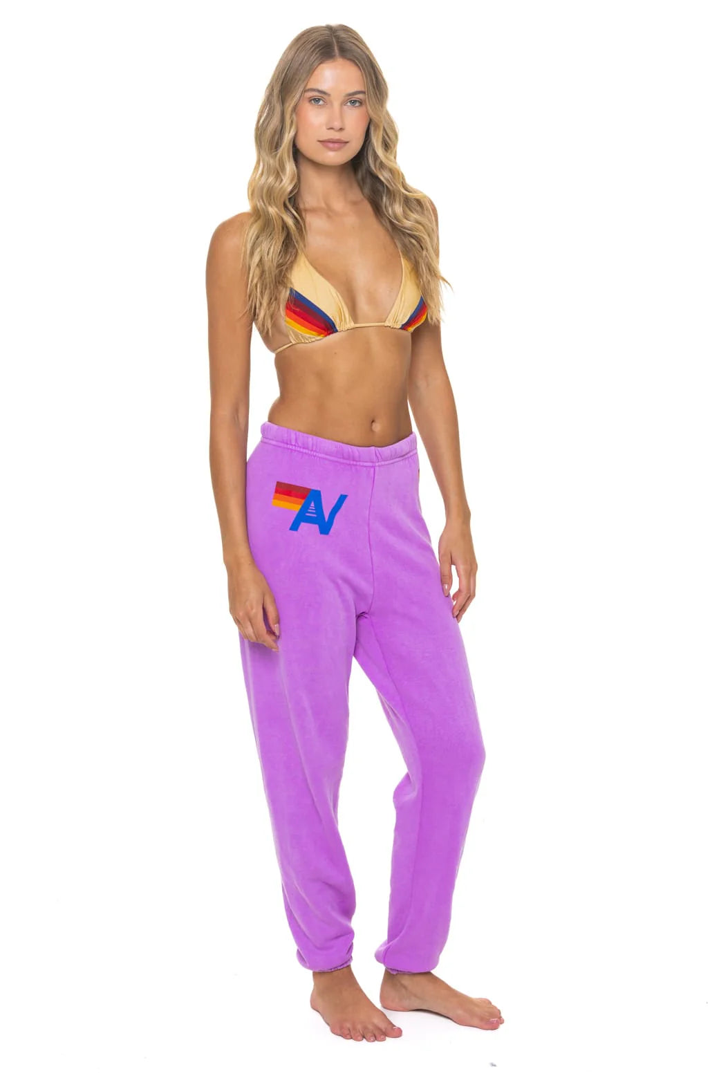 Logo Sweatpants Neon Purple