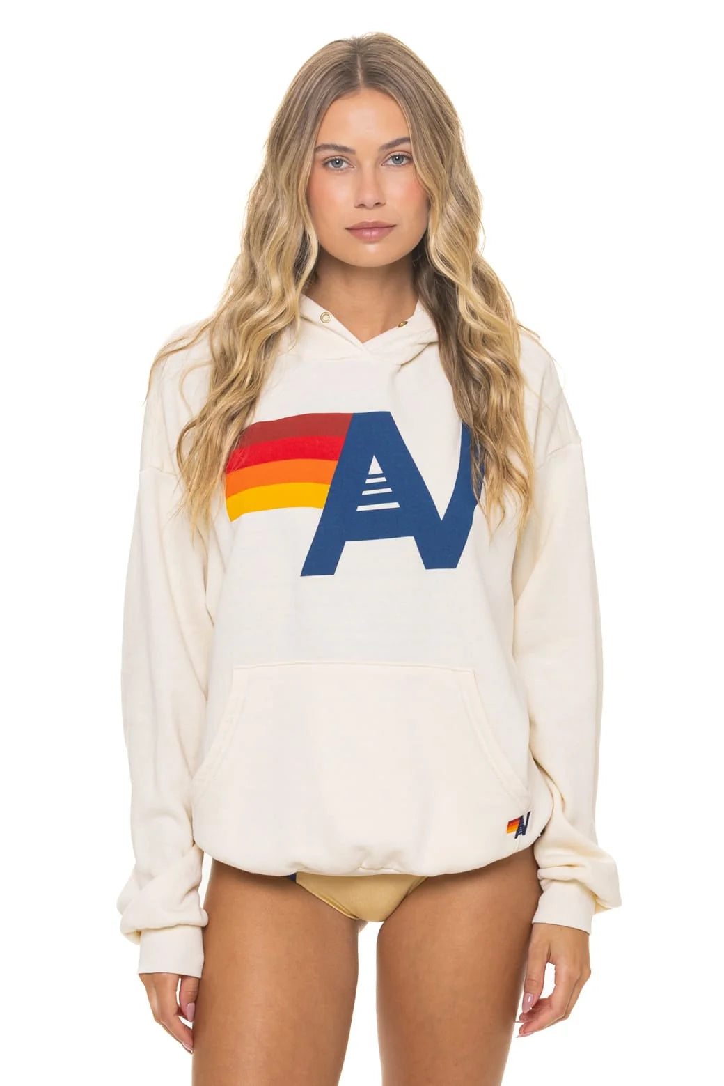 Logo Pullover Relaxed Hoodie Vintage White