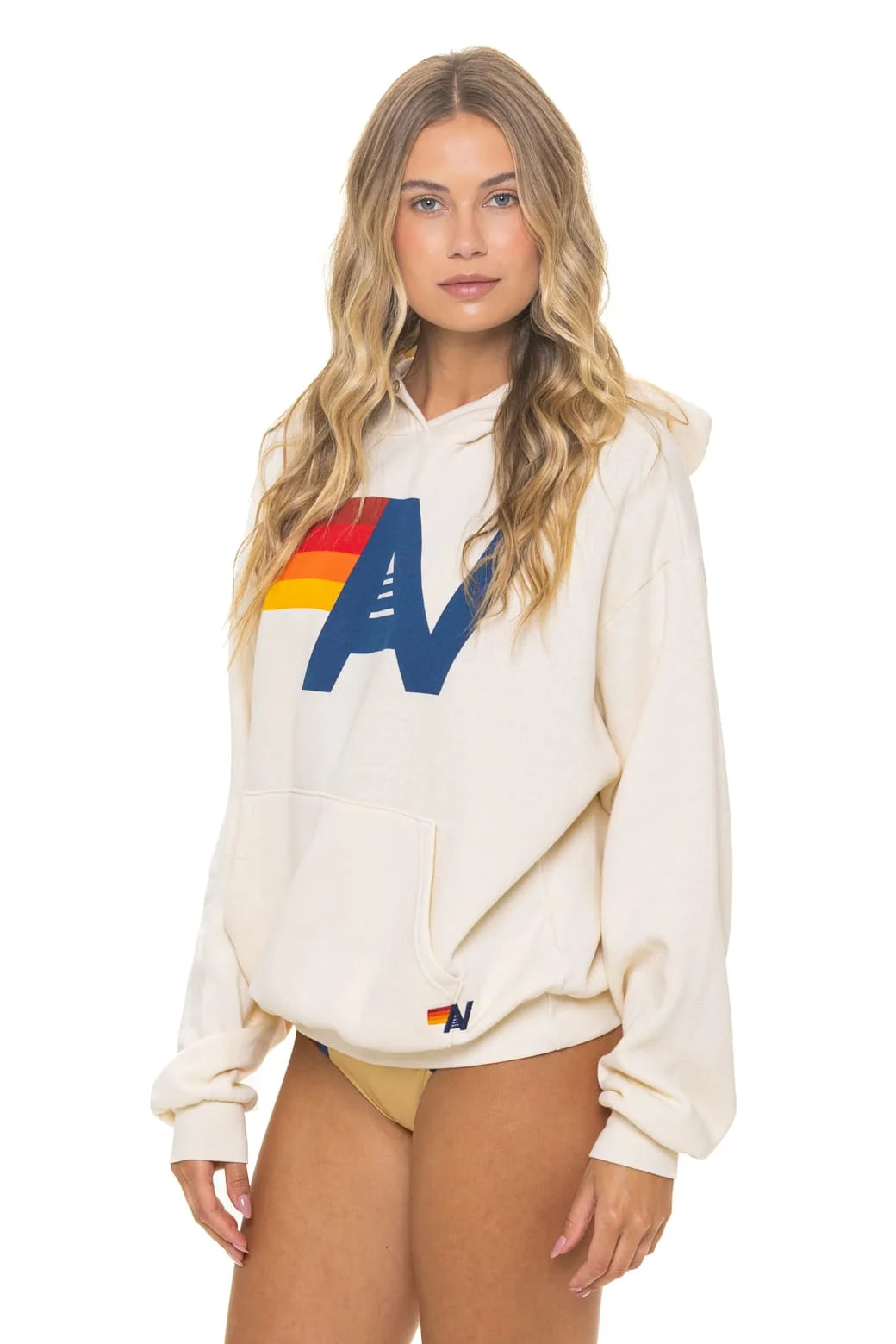 Logo Pullover Relaxed Hoodie Vintage White