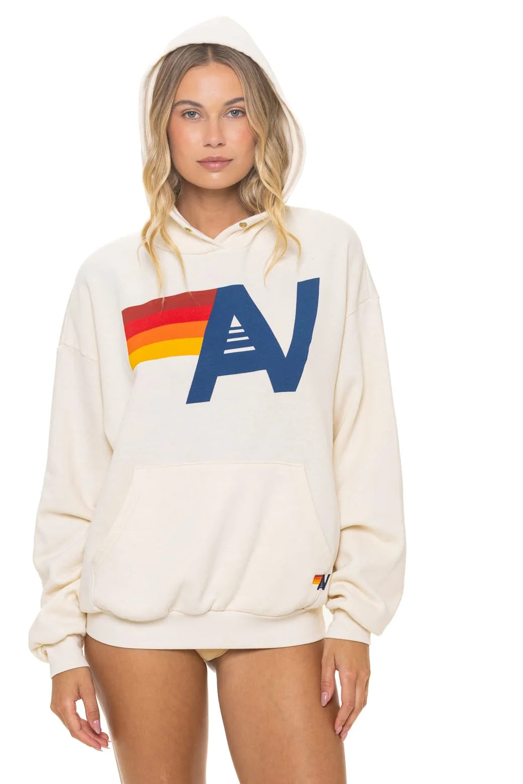 Logo Pullover Relaxed Hoodie Vintage White