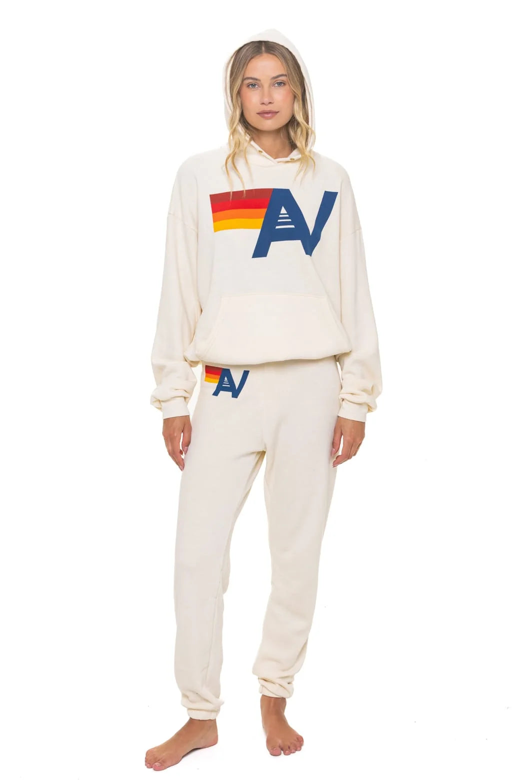 Logo Pullover Relaxed Hoodie Vintage White