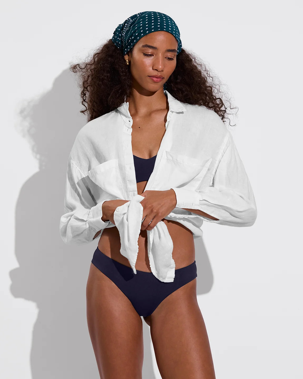 Left On Friday Getaway Button Down Coconut, alternate view