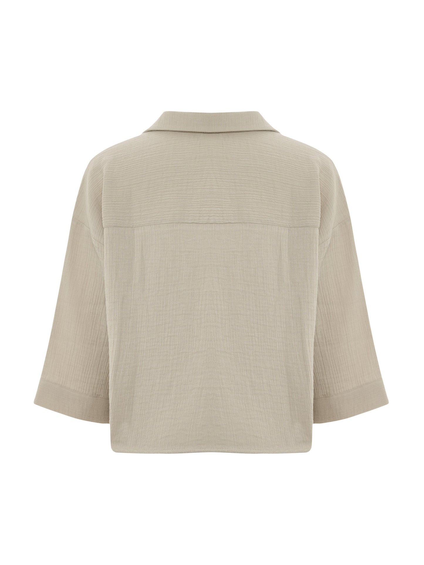 Aura Mini Shirt - Oatmeal - back cutout