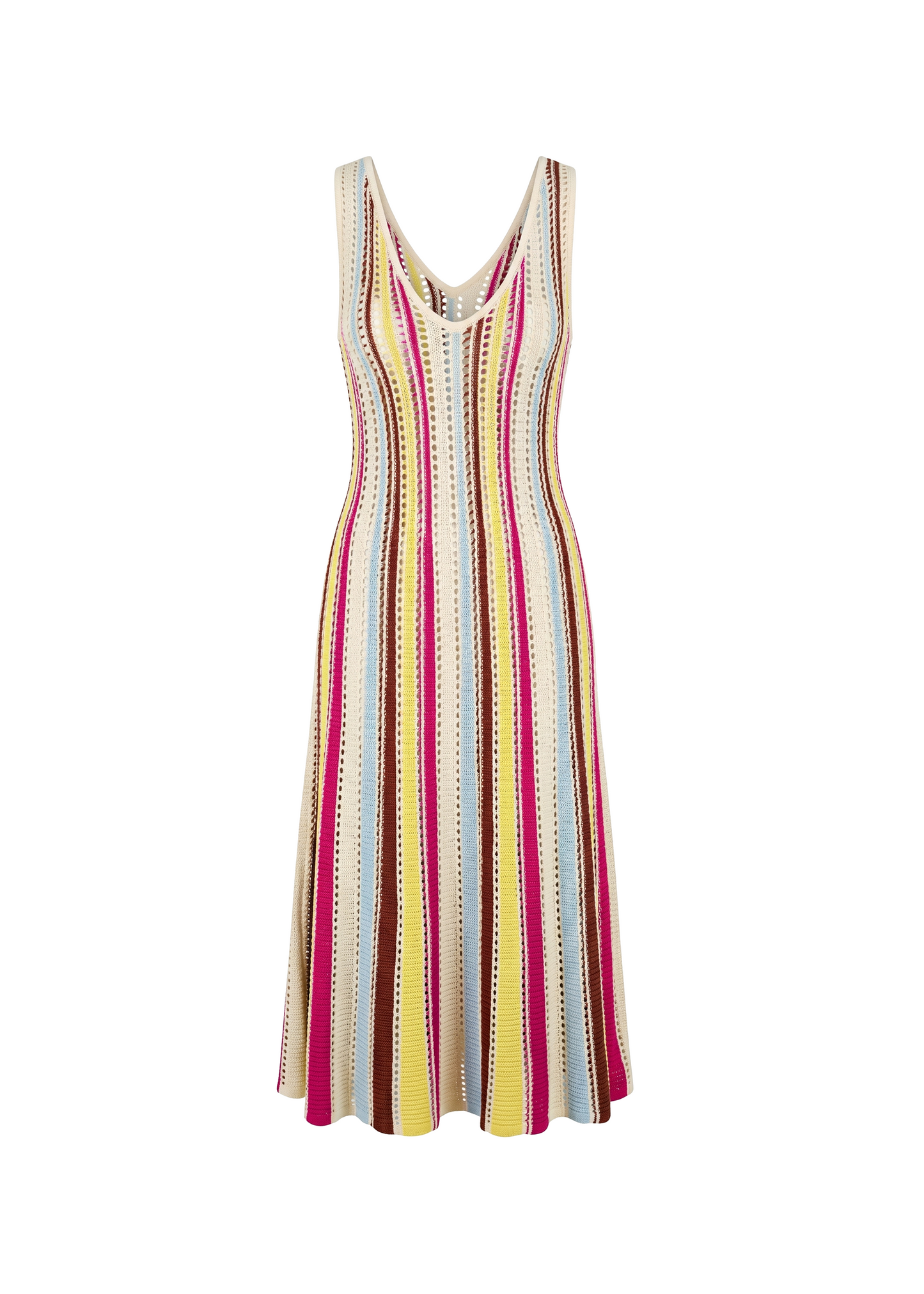 Velmira Dress Ladder Knit Symi Stripe - product