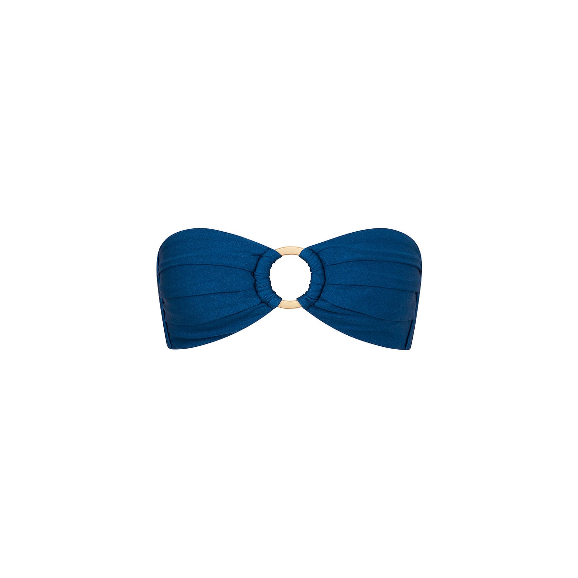 Kulani Kinis Strapless Bandeau Bikini Top Mystic Moon — front view | Belle Mar Swim