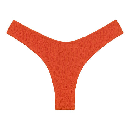 Tangerine Lulu Zig Zag Stitch Bikini Bottom