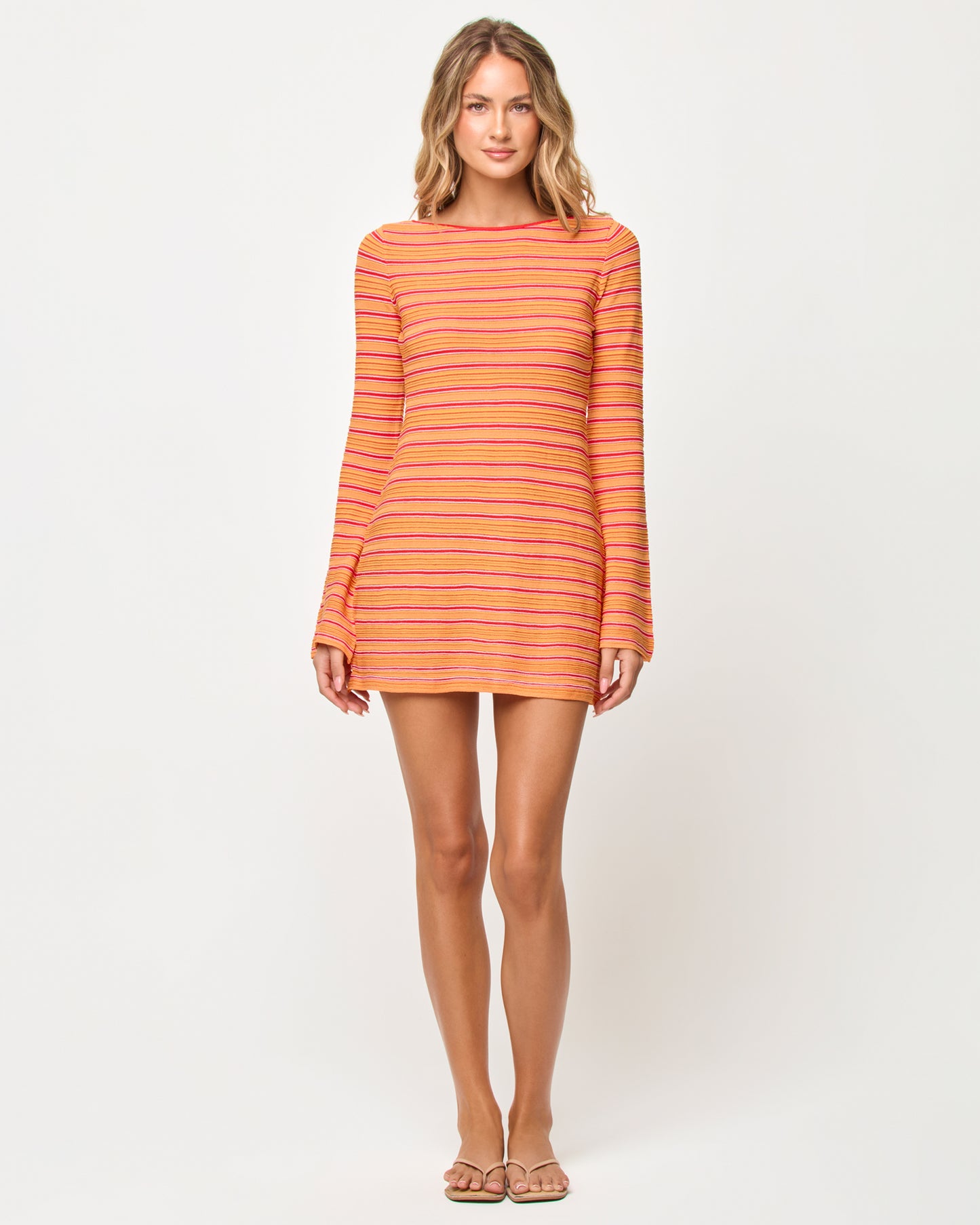 Tita Dress Chili Pepper Stripe
