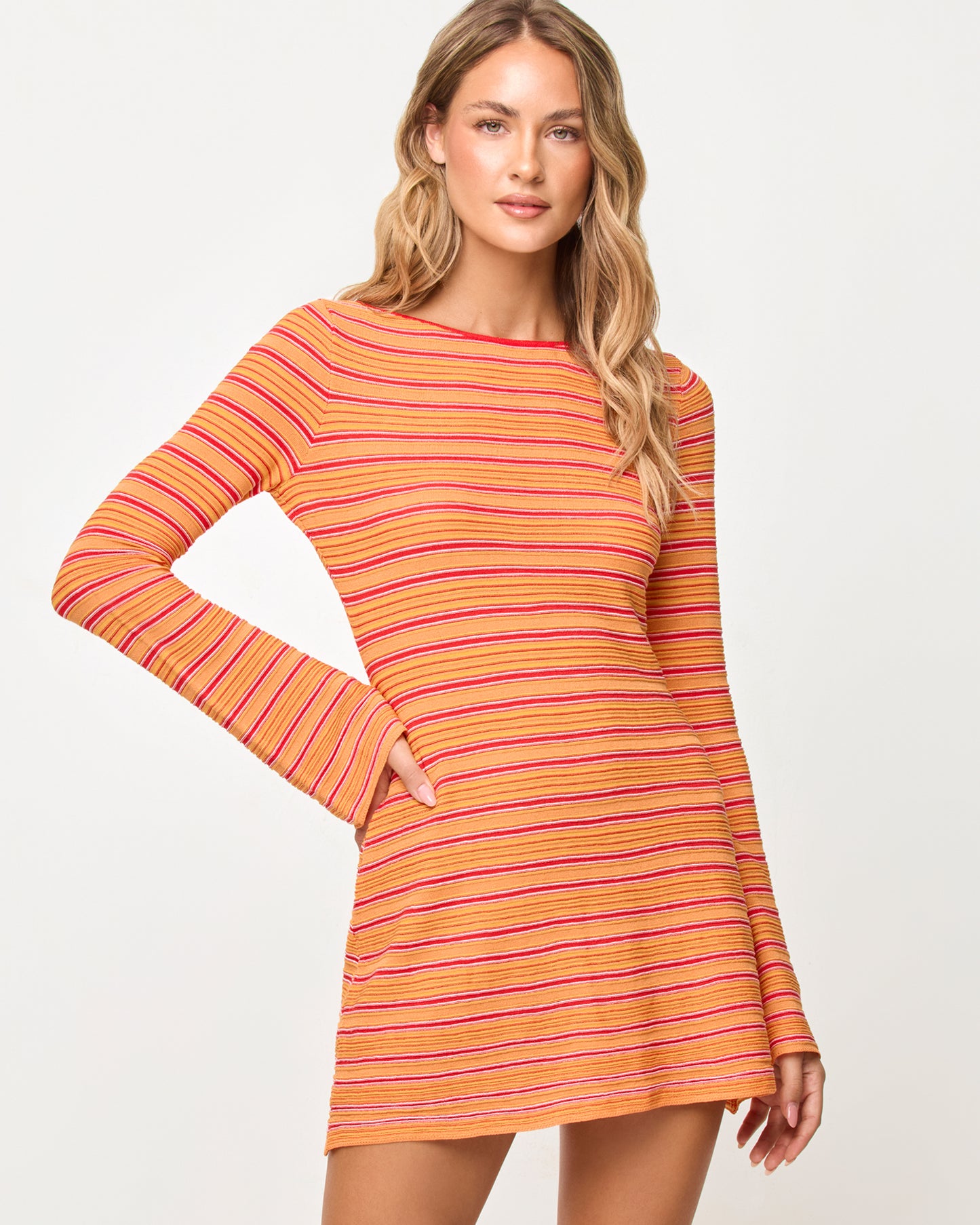 Tita Dress Chili Pepper Stripe