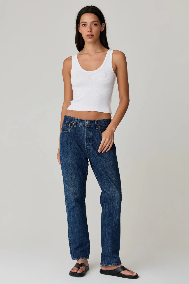 Raya Crop Tank White - view