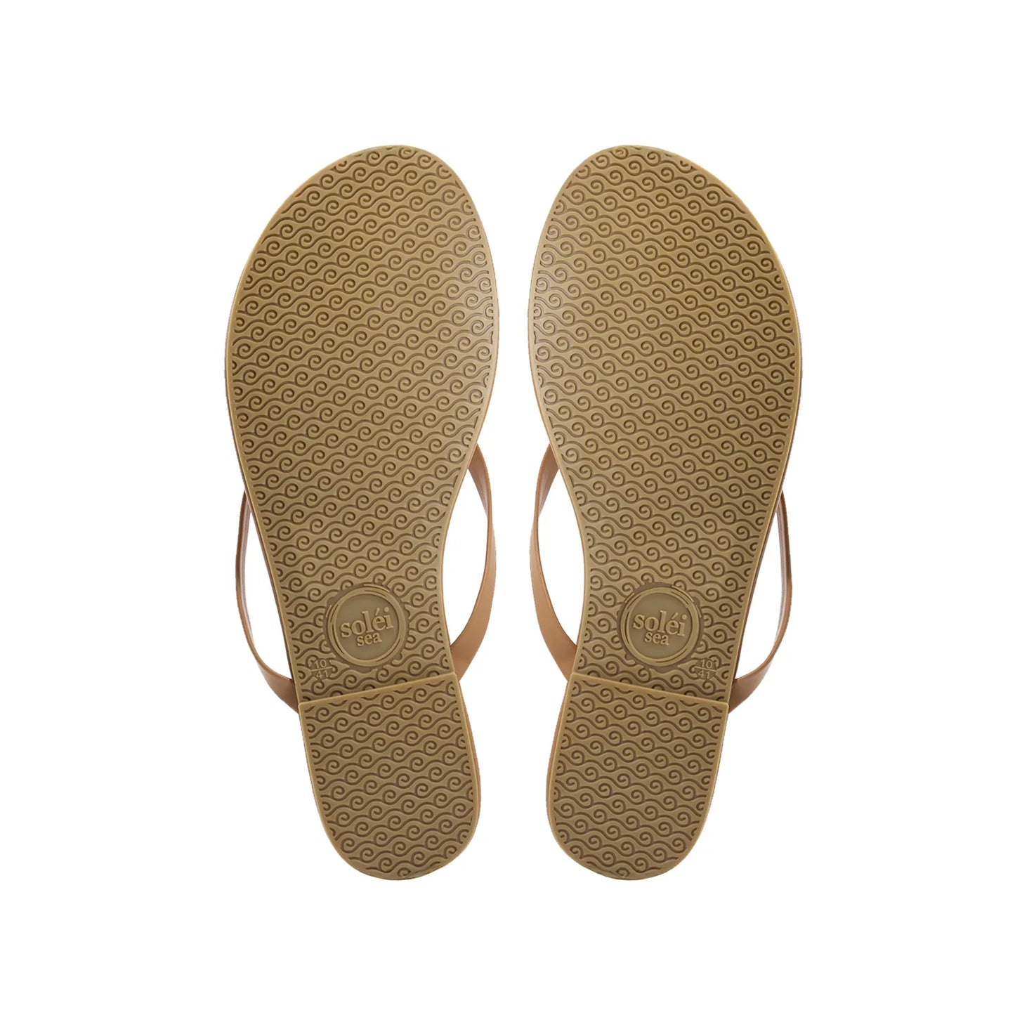 Valentina Floral Sandal Saddle & White in nude — view 8 | Belle Mar Swim