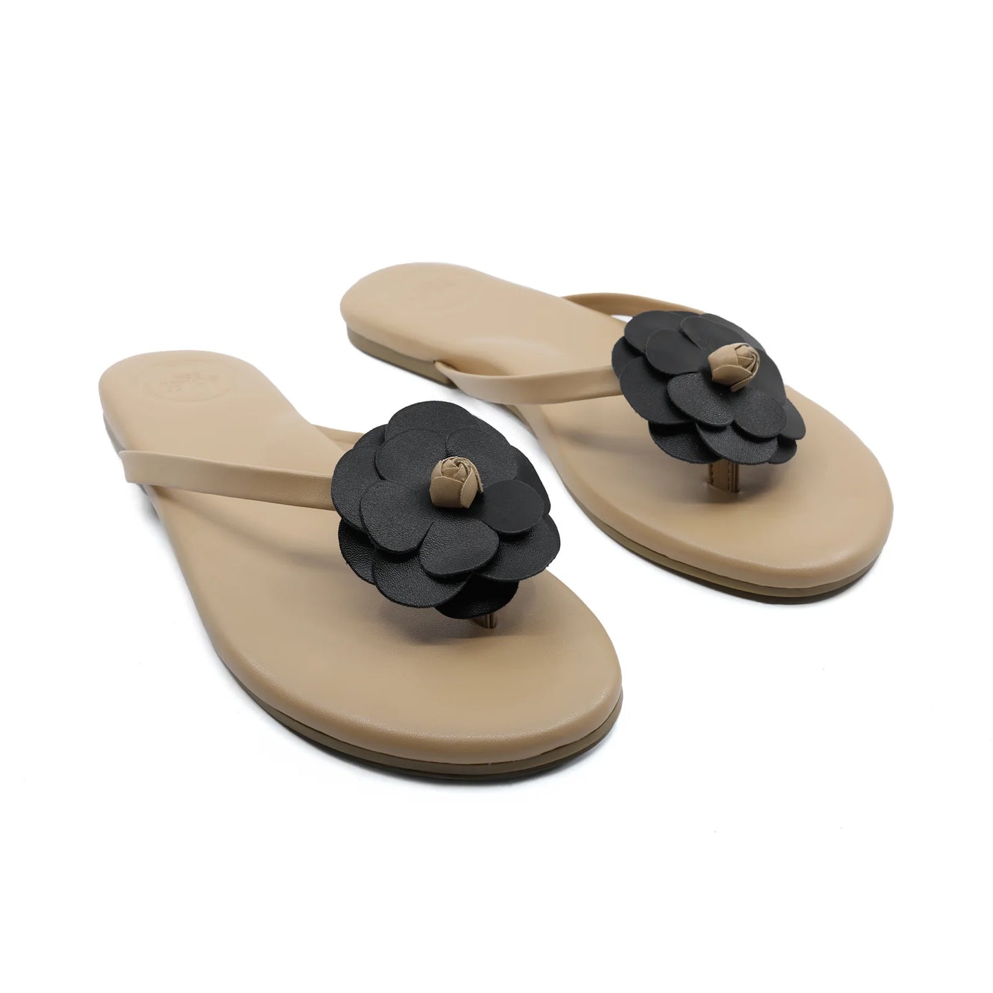 Valentina Sandal Tan & Black