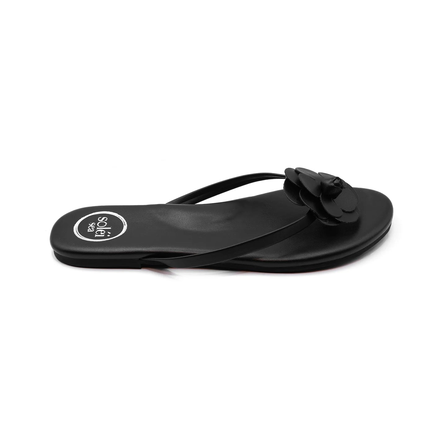 Valentina Sandal Black in black — alternate view | Belle Mar Swim