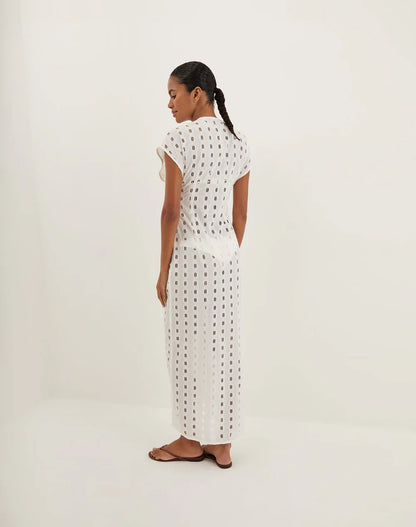 Eyelet Sasha Long Cover Up