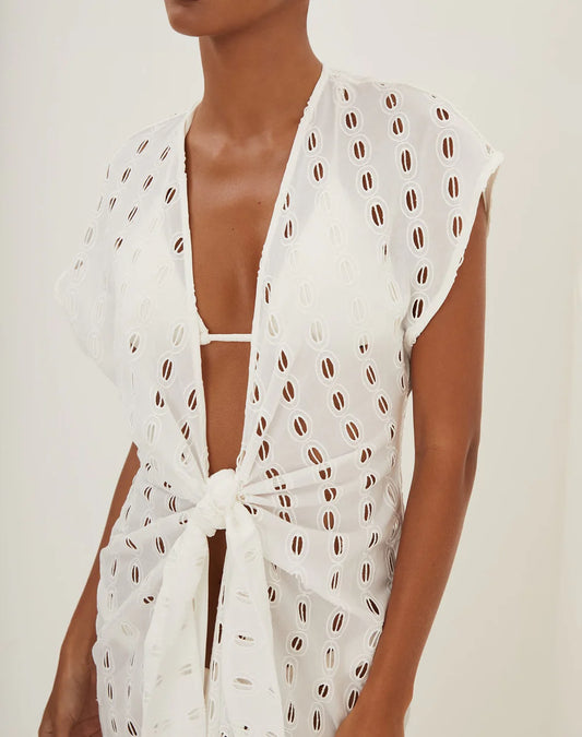Eyelet Sasha Long Cover Up