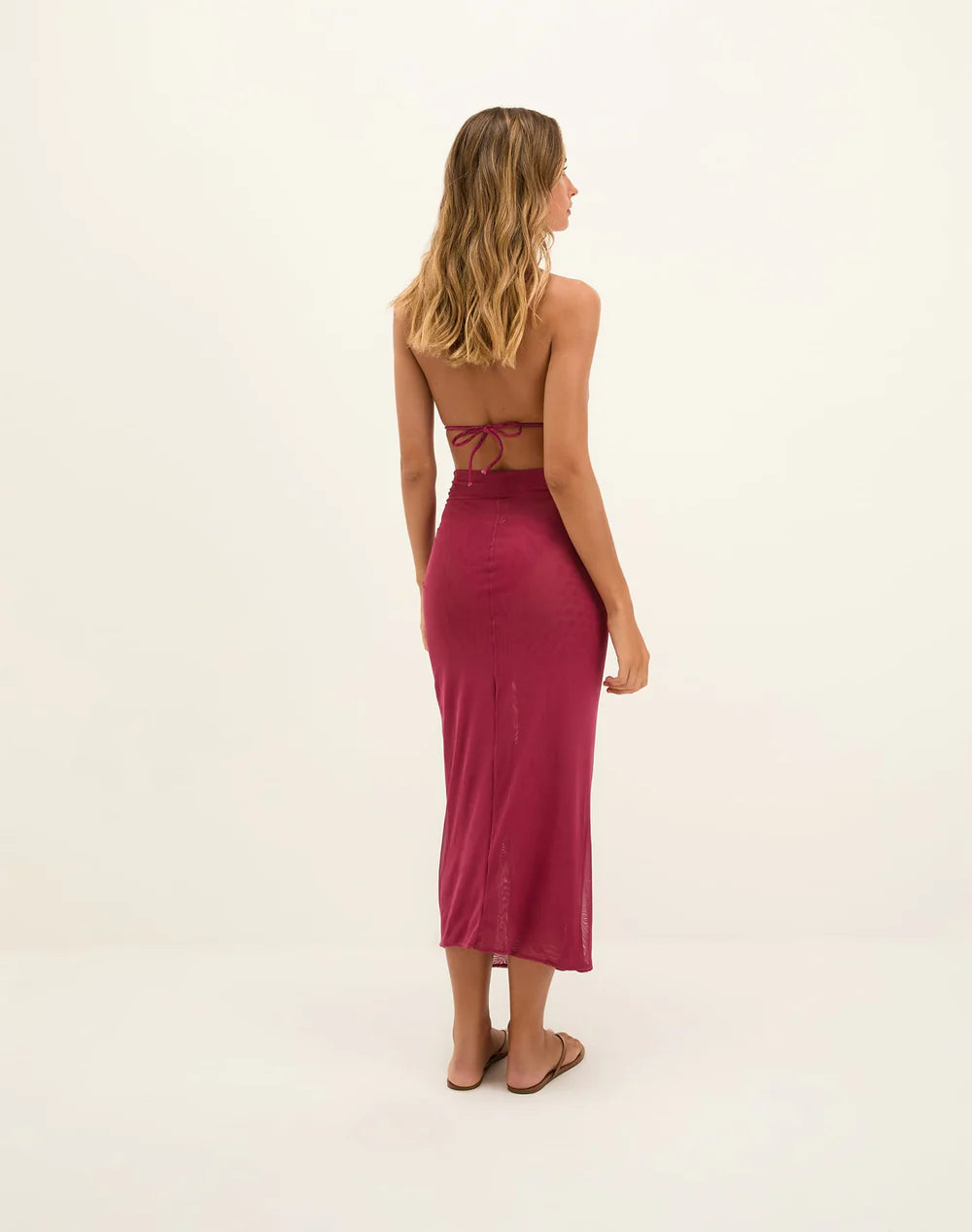 Karen Midi Skirt Pink