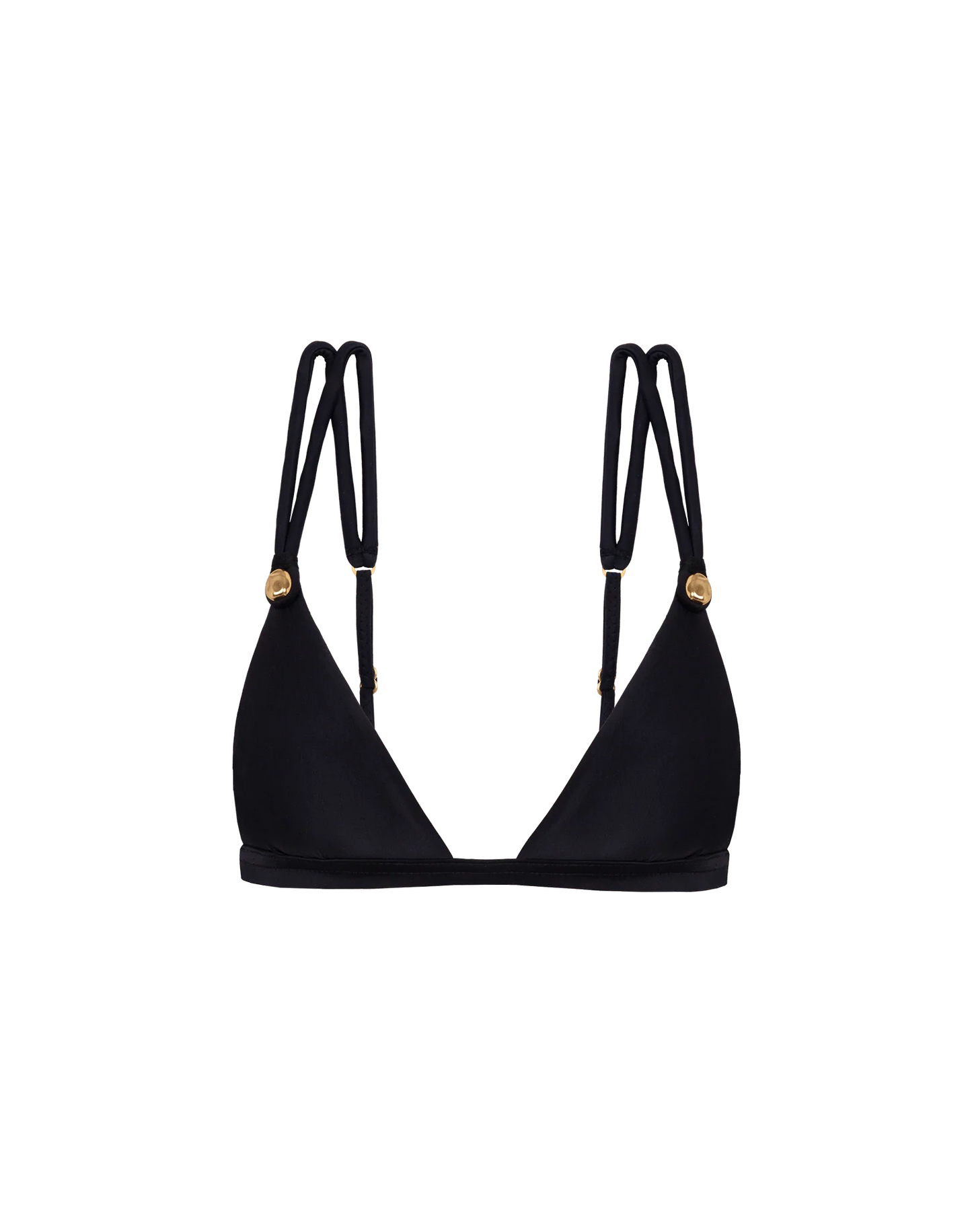 Matte Meera Parallel Tri Top Black