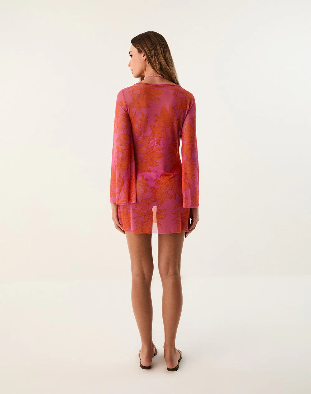 Lidi Short Cover Up Coral Shell