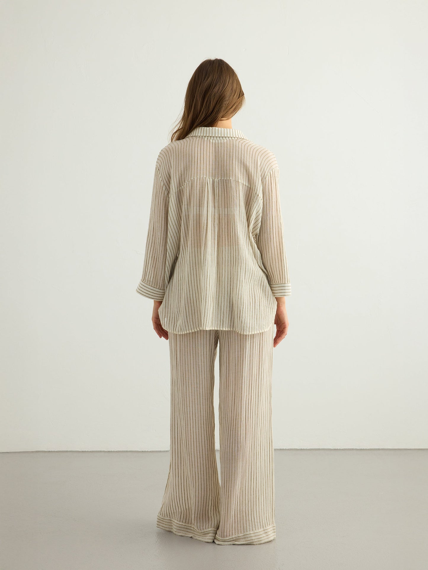 Voyage Set - Khaki Green Stripes - view