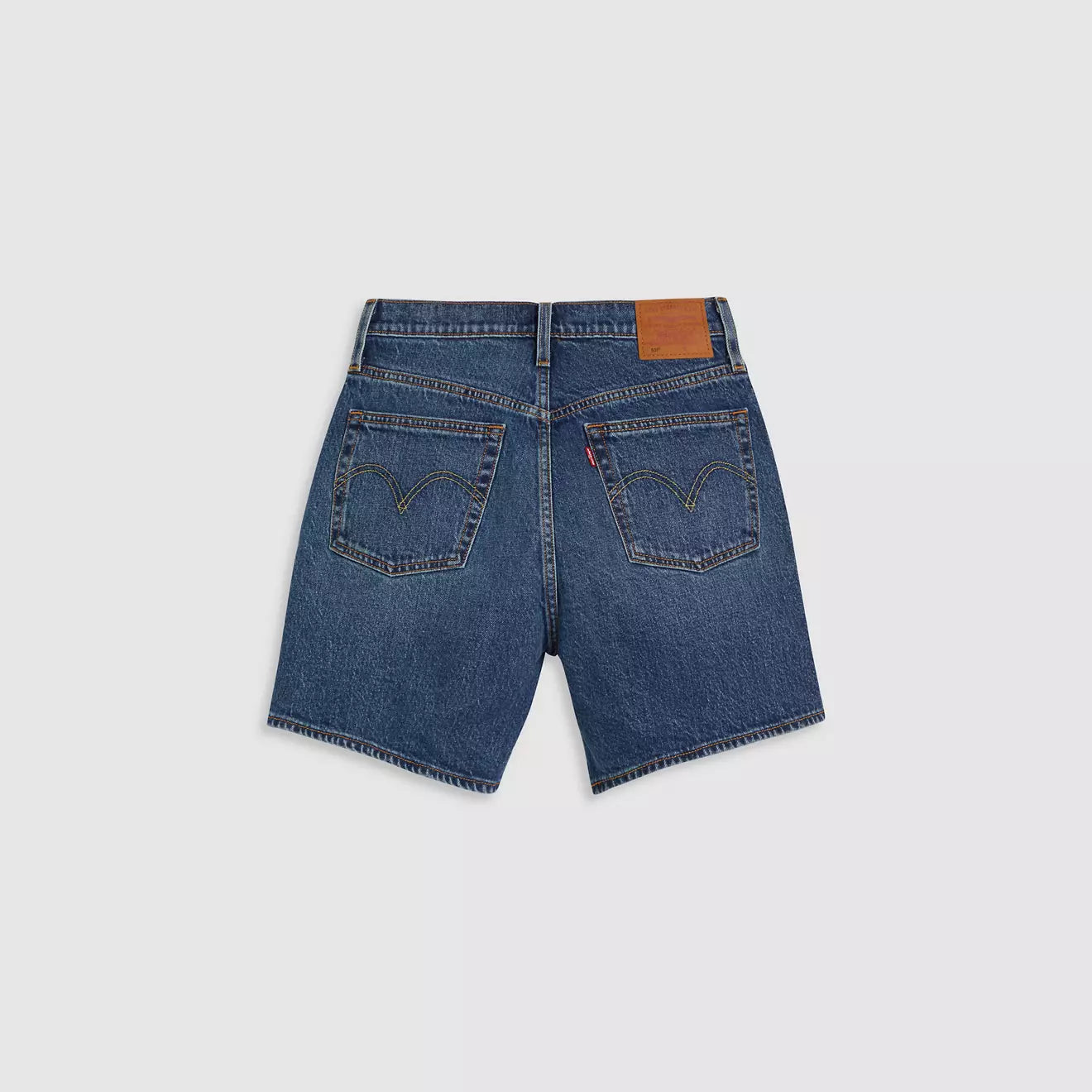 501 Mid Thigh Short Broken Midnight Dark Wash
