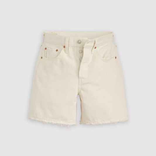 501 Mid Thigh Short Ecru Booper White