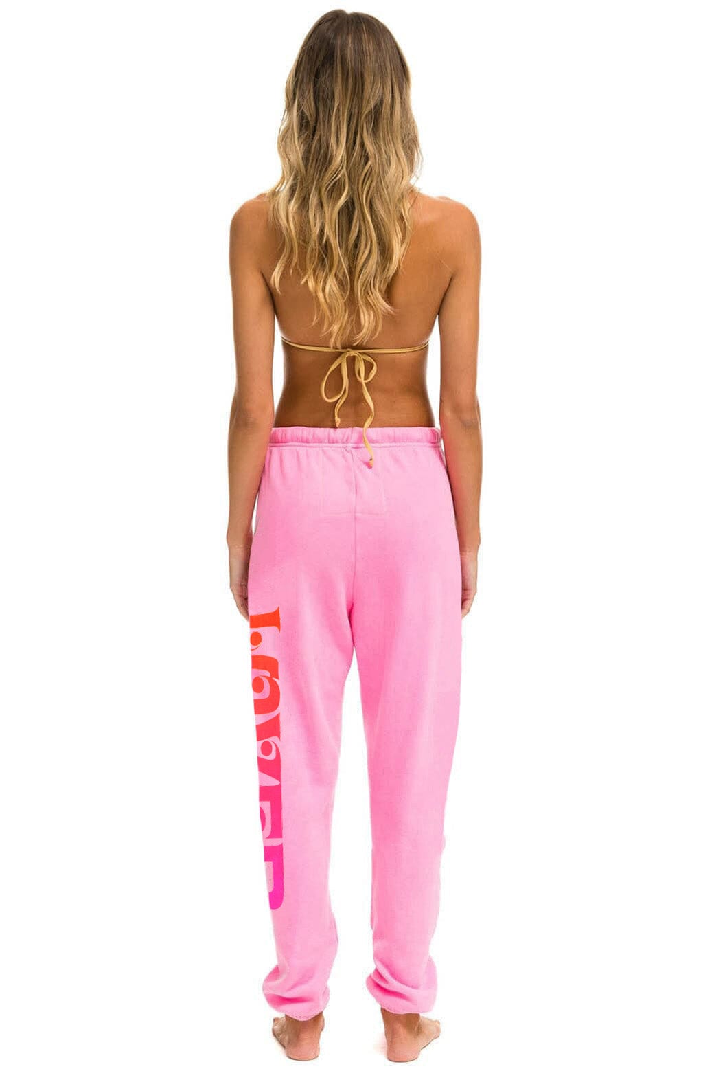 Lover Sweatpant Neon Pink back