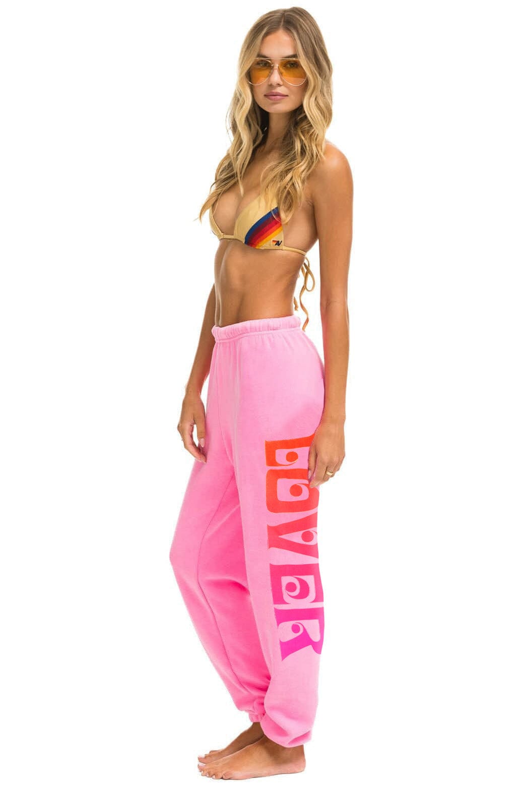Lover Sweatpant Neon Pink side