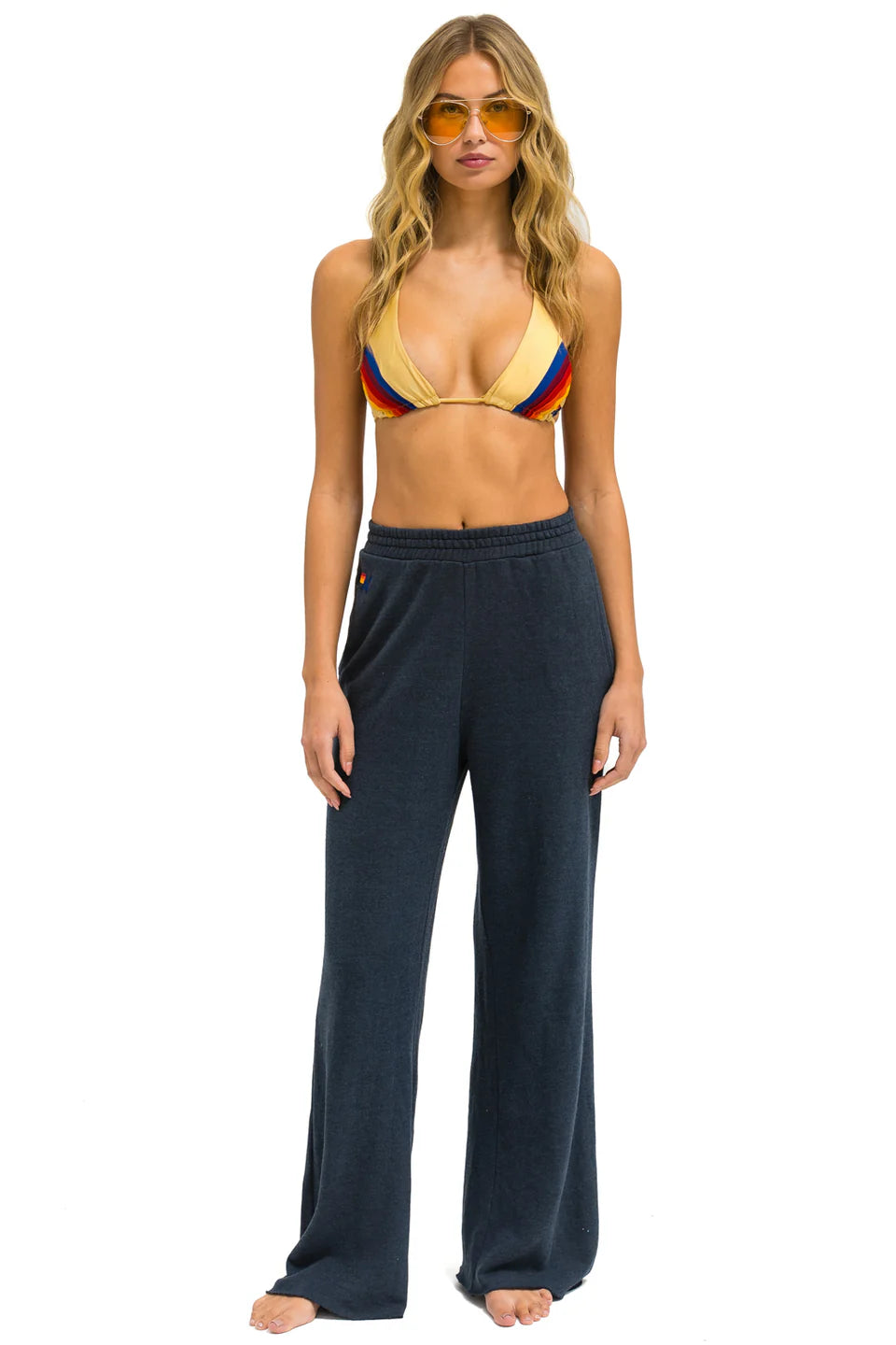 Wide Leg Pocket Sweatpants Charcoal