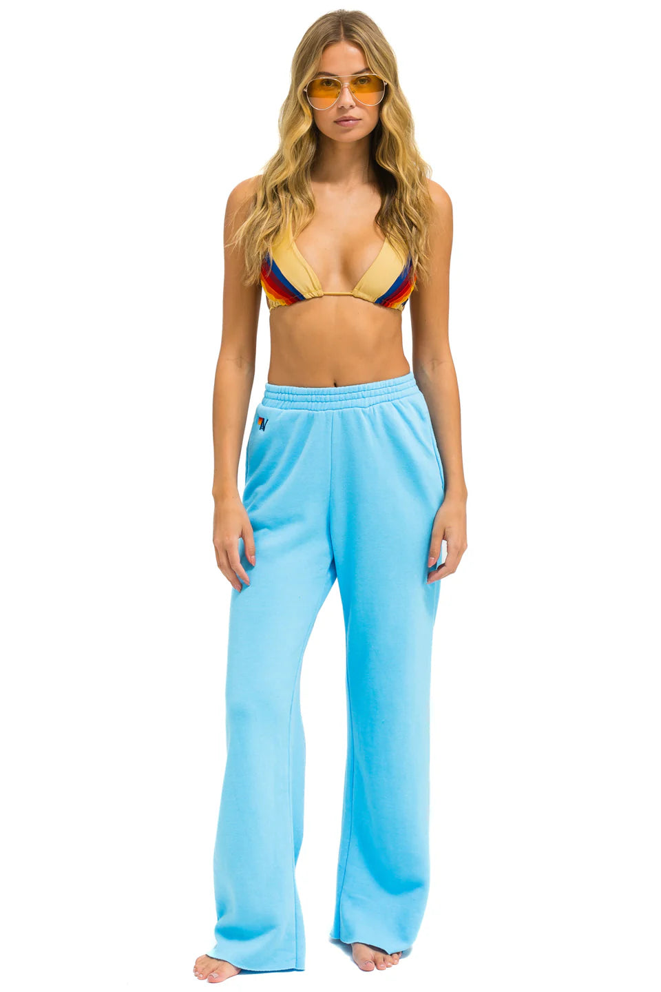 Wide Leg Pocket Sweatpants Sky