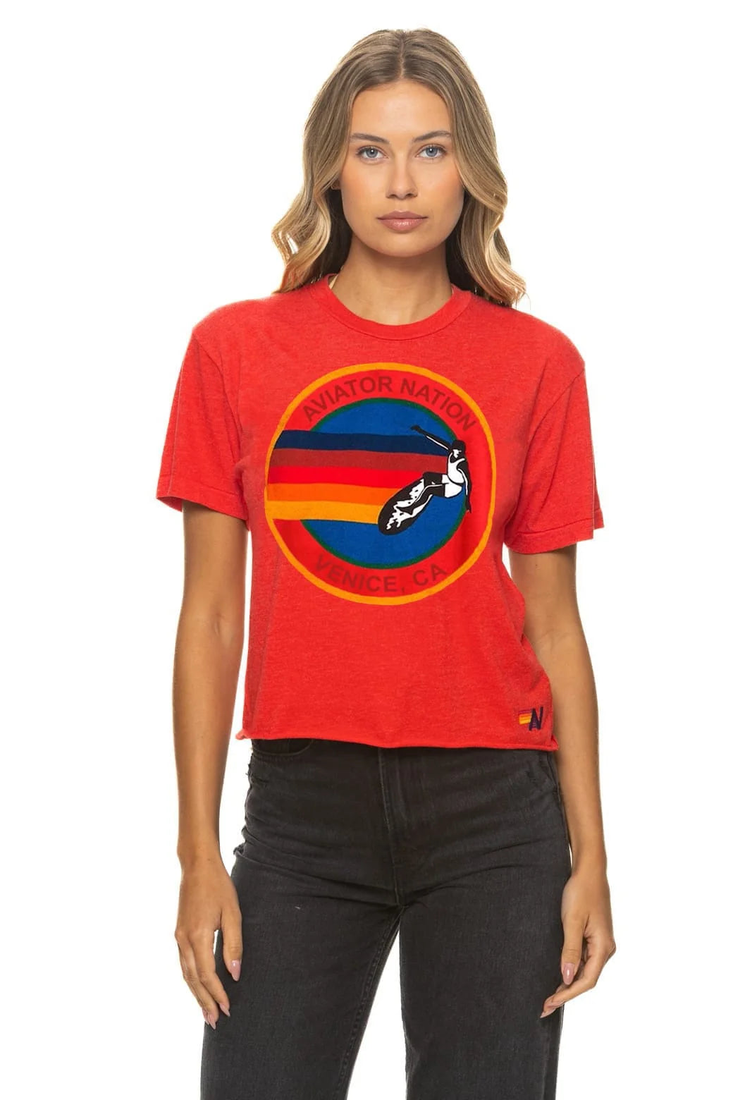 Signature Venice Boyfriend Tee Red