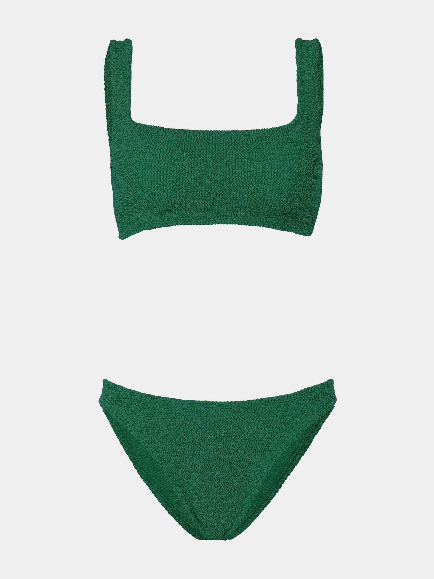 Hunza G Xandra Bikini in Metallic Forest Green