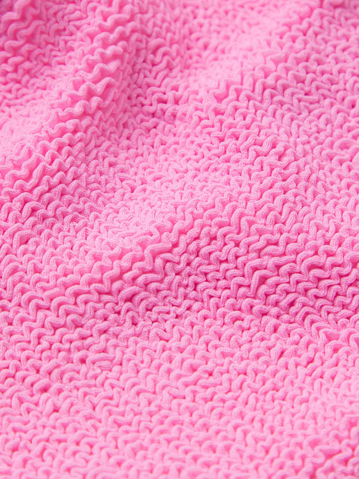 Hunza G Bubblegum Original Crinkle fabric detail | Belle Mar Swim