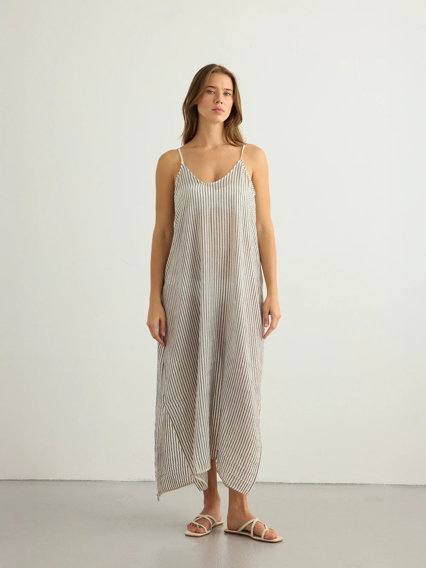 Yaz Dress Black Stripe