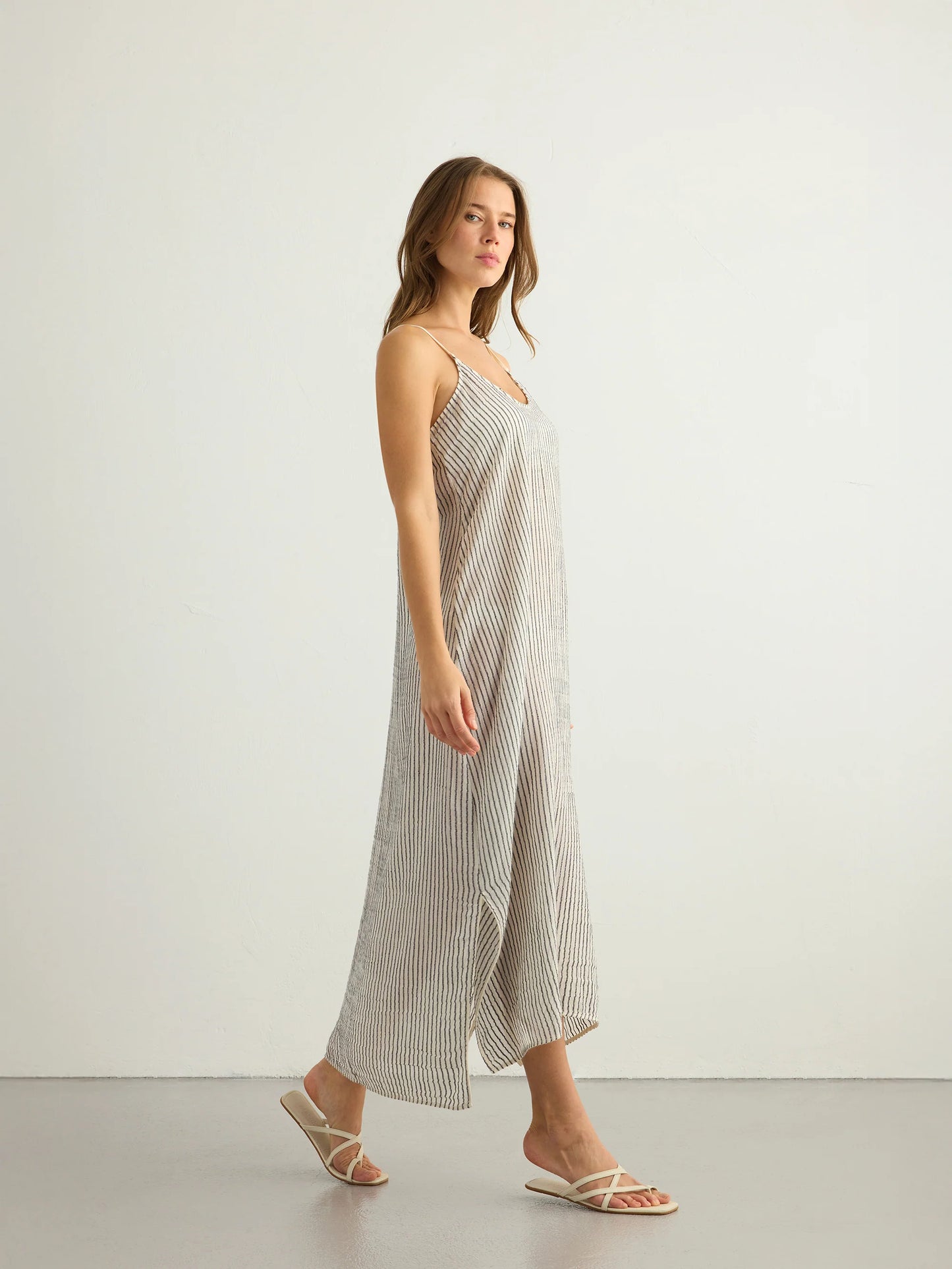Yaz Dress Black Stripe