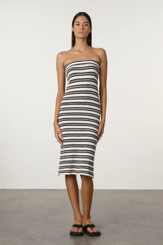 Marle Stripe Textured Knit Skirt
