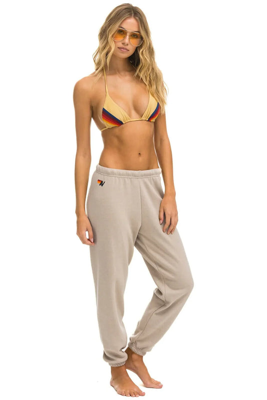 5 Stripe Sweatpants Sand/Tan