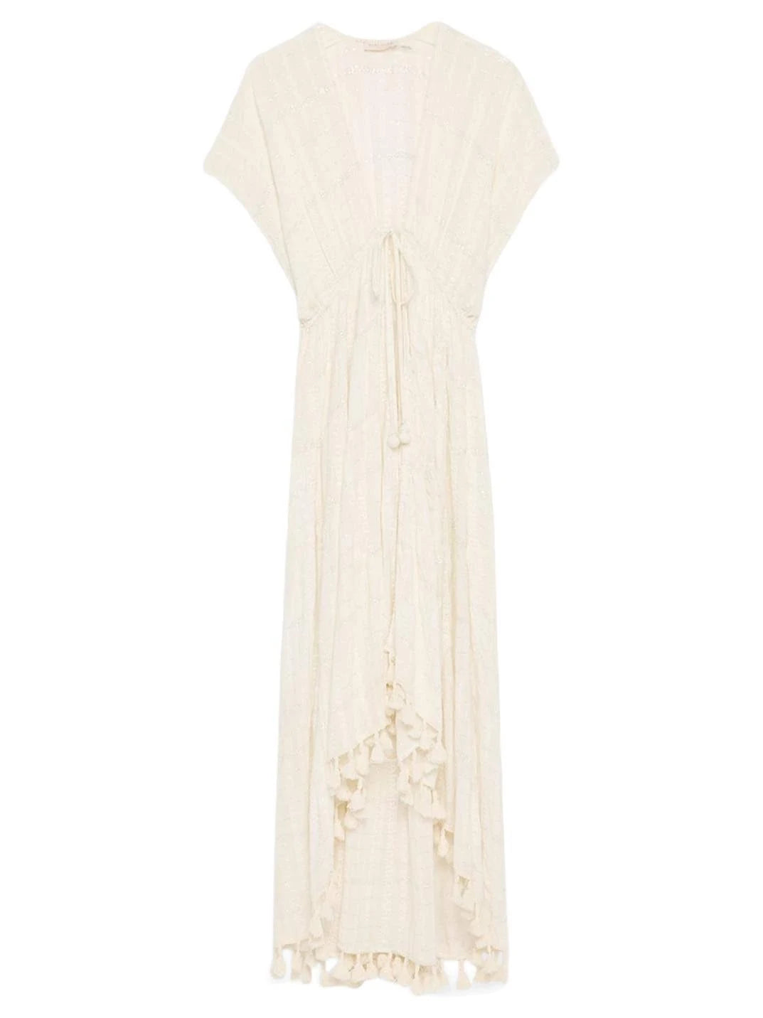 Addaline Metallic Striped Caftan