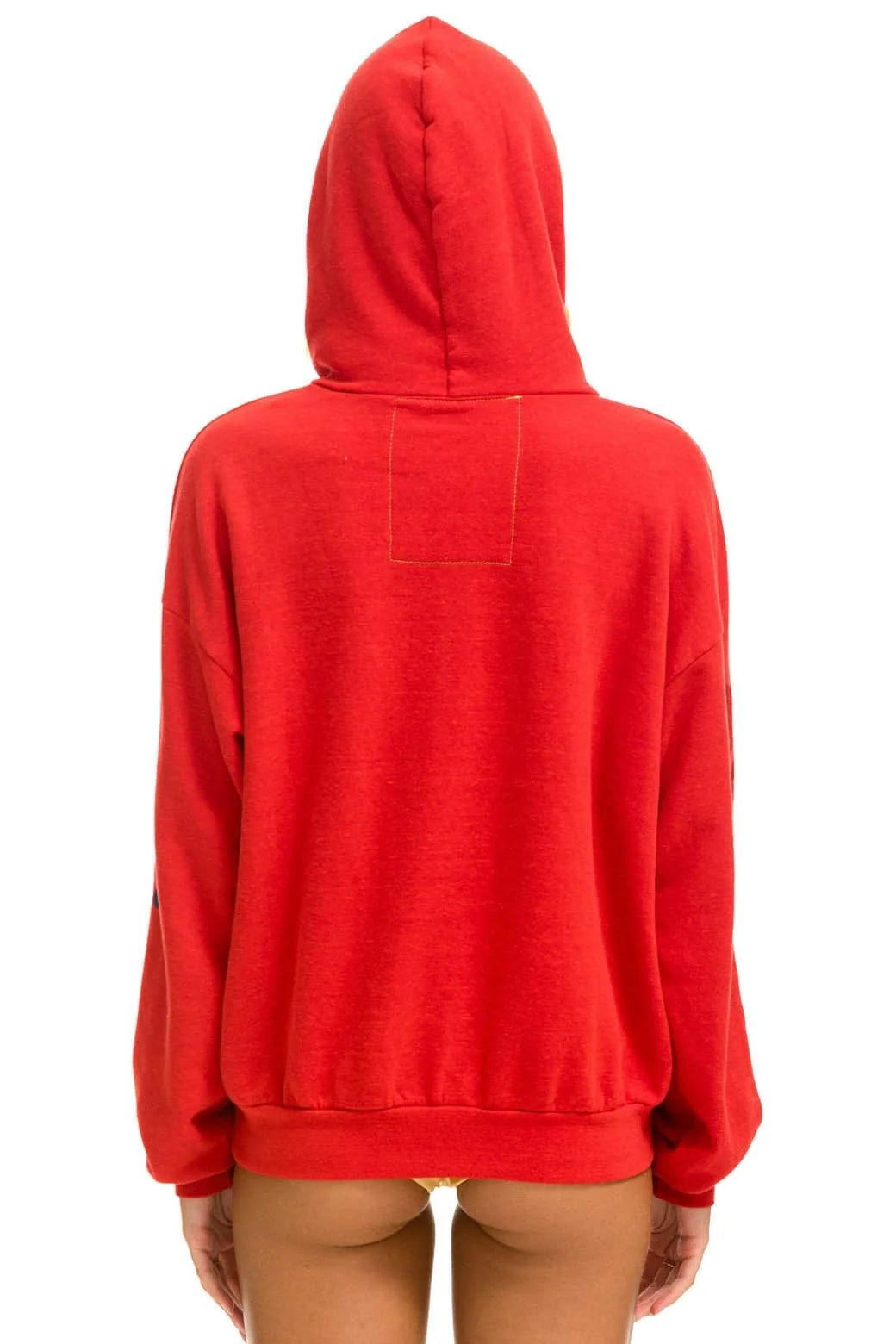 Aviator Nation Relaxed Pullover Hoodie Red