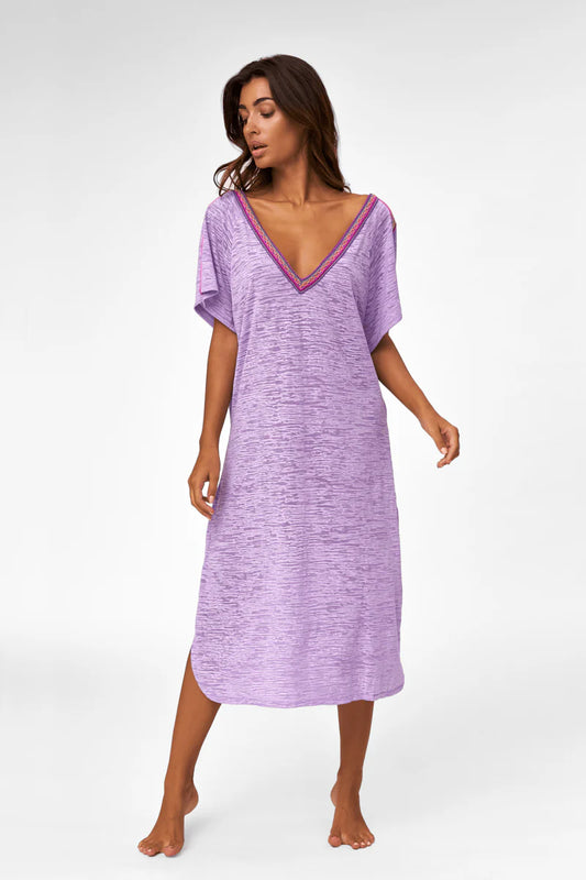 V-Back Dress Lavender