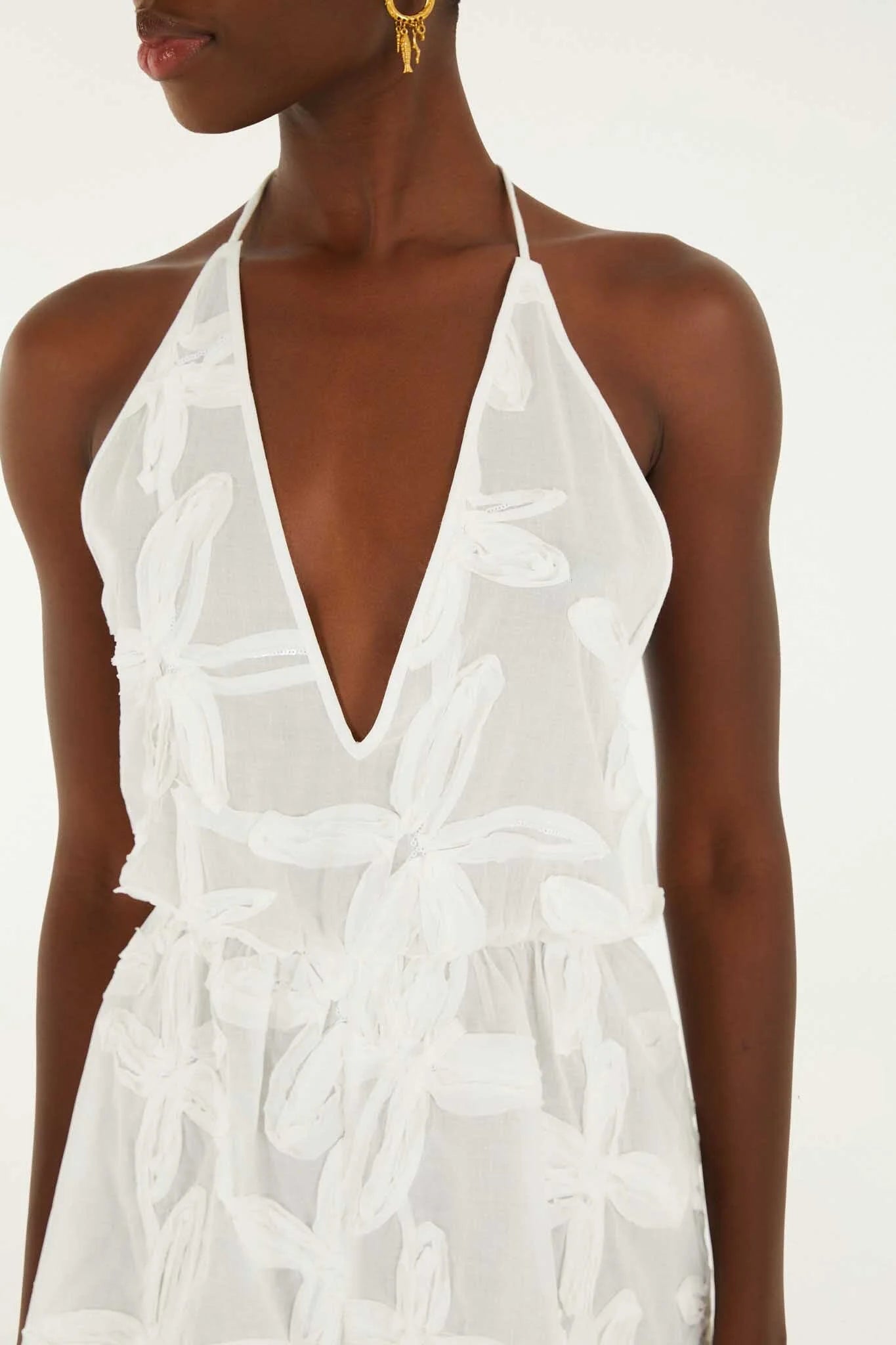 Romper with Embroidery Coast Shell