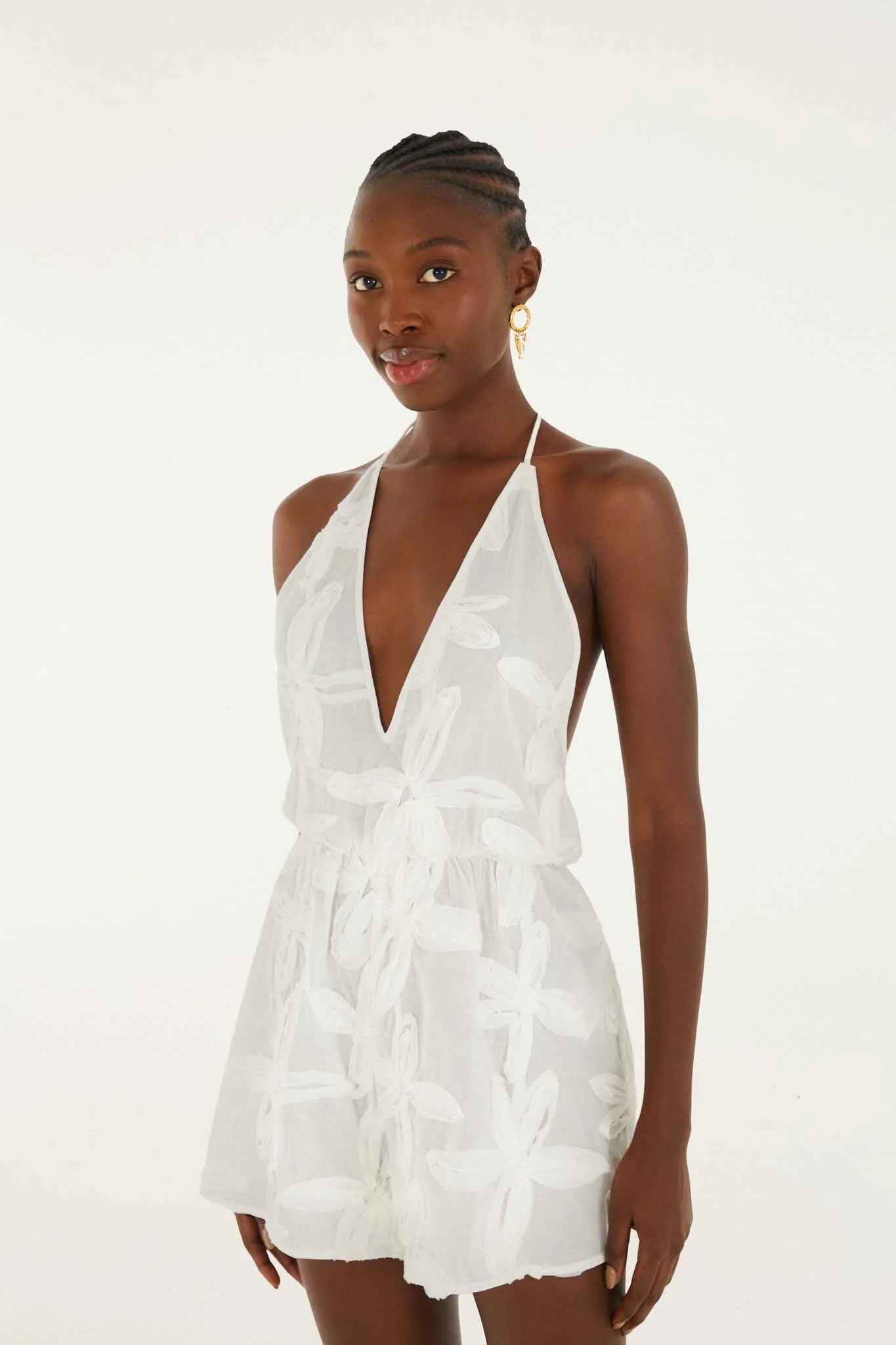 Romper with Embroidery Coast Shell