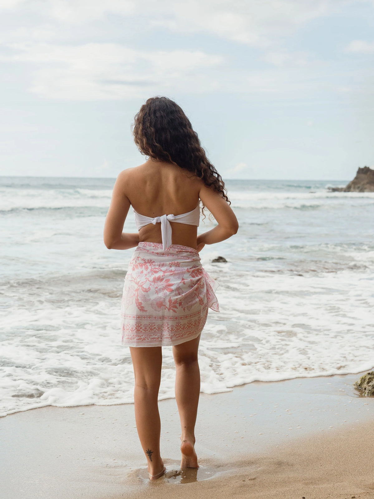 Guava Lane Mini Sarong Peach Petal, alternate view