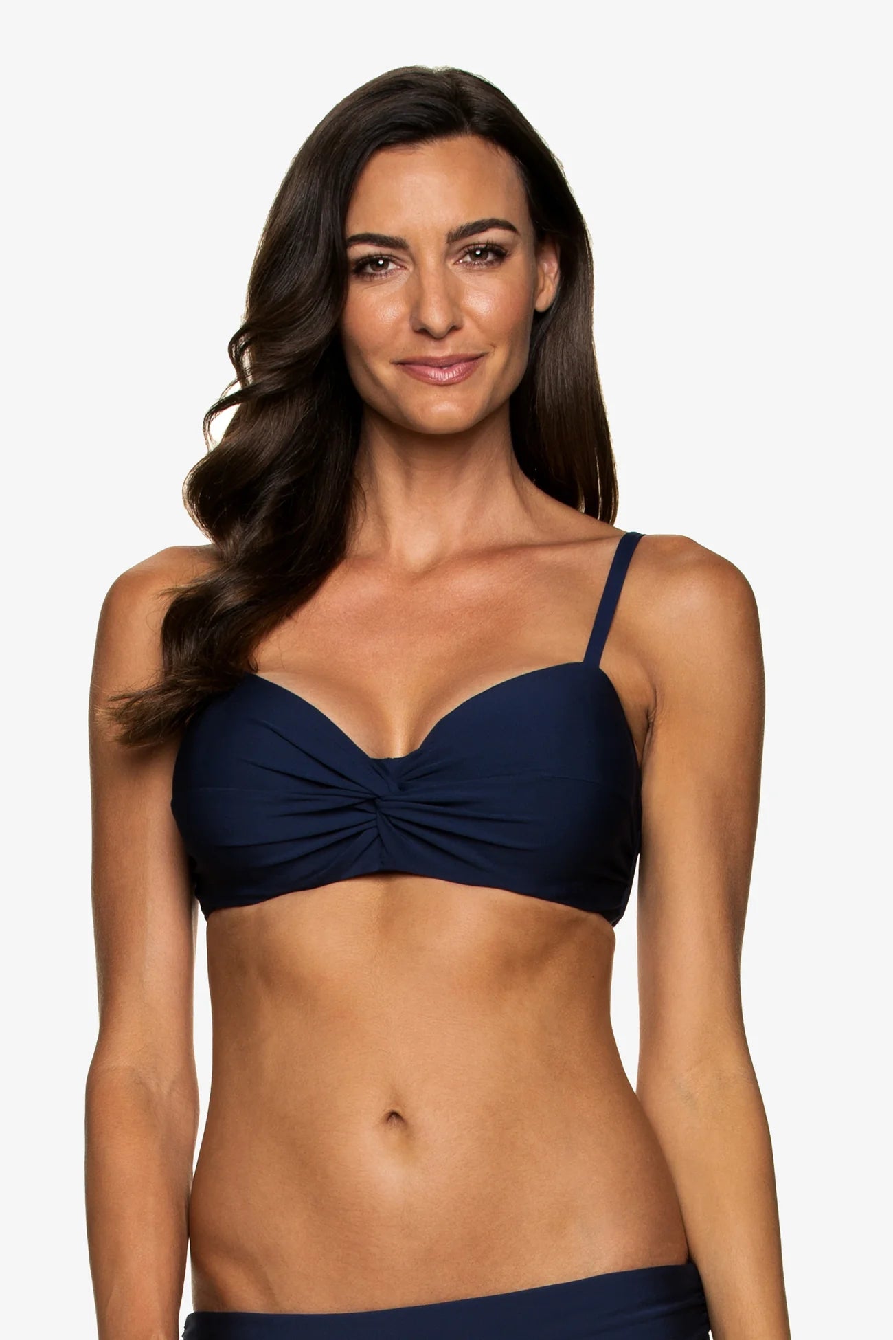 D/DD Cup Twist Underwire Bra Navy