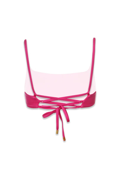 Ballet Bralette Textured Lotus Pink