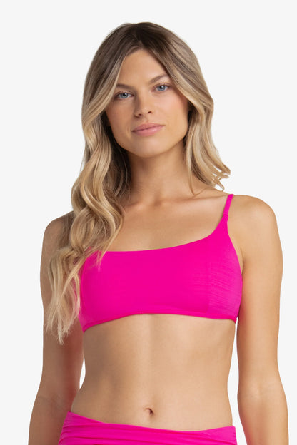 Ballet Bralette Textured Lotus Pink