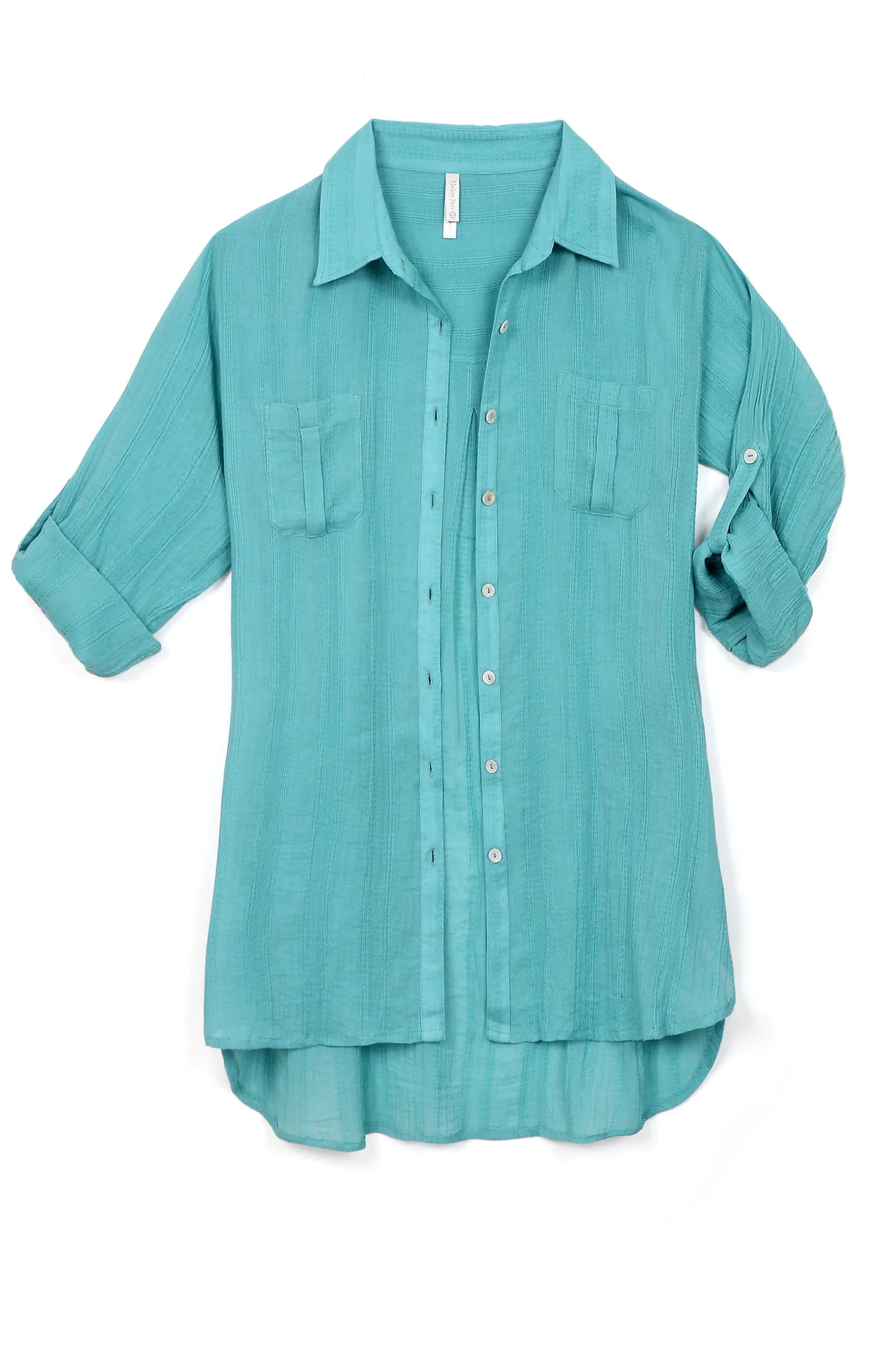 Relaxed Shirt Dress Coastal Blue