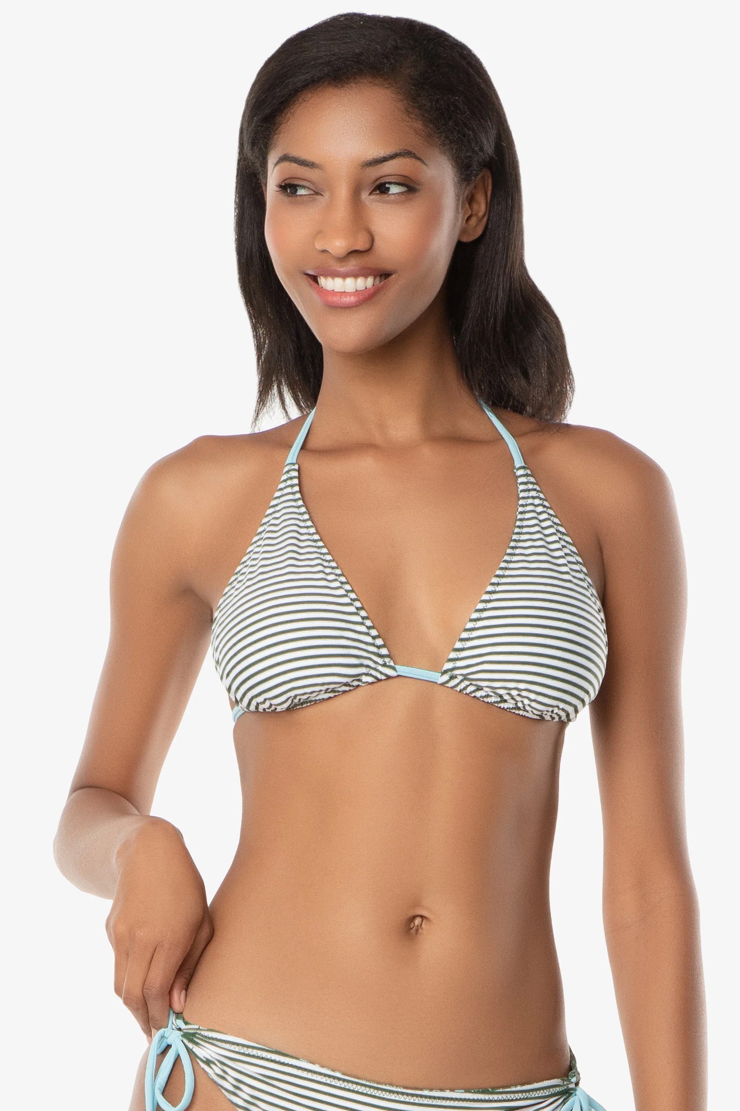 Reversible String Bikini Top Salento/Stripe