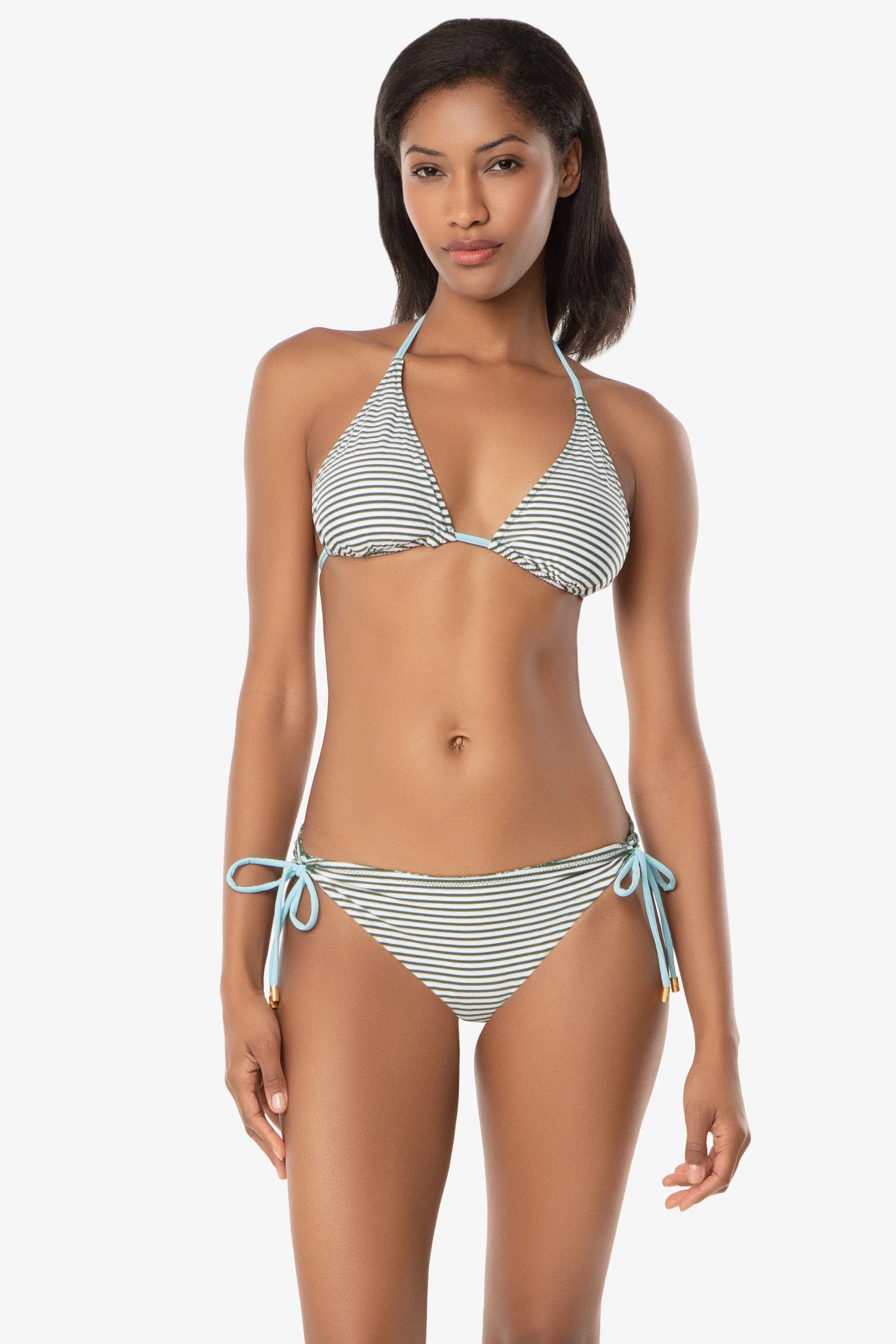 Reversible String Bikini Top Salento/Stripe